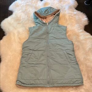 Women's Hooded Vest - Light Blue
